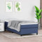 prissent Boxspringbett 90x200 cm Bettrahmen Bett Polsterbett mit Stützbeinen Samt Betten Bett Bettgestell Bed Frames Hohes Bett Beds for Bedrooms Einzelbett Doppelbett Schlafzimmerbett Blau
