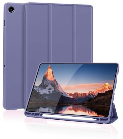 Case for Samsung Galaxy Tab A9 Plus Tablet Case with Pencil Holder, Slim Smart Protective with Soft TPU Back, Auto Sleep/Wake Cover for Samsung Galaxy Tab A9+ 11 (Blue Gray)