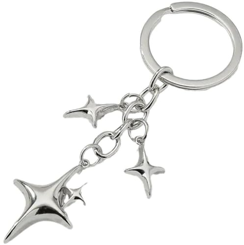 Star Keychain Metallschlüsselhalter Trend Exquisite Autoschlüsselring Dekorativen Schlüsselring Für Bag -Geldbeutel Brieftasche Anhänger