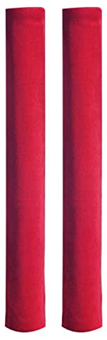 Glomora Door Handle Covers, 2pcs Skin Friendly Soft Universal Refrigerator Handle Protector for Oven Microwave Handle(红色)