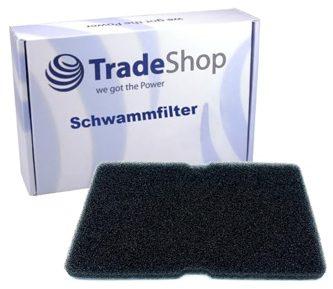 Trade-Shop Schwammfilter kompatibel mit Elektra Bregenz TKE 73225 CT, TKE 83325 CT, TKE 8352 CT, TKF 73215 Jubilee, TKF 7331 A, TKF 7351 A