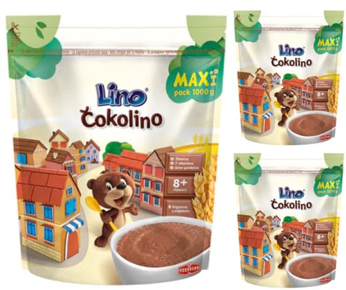 Lino Cokolino Babybrei Beutel Muesli Cornflakes Cerealien 1000 gramm x 3 STÜCK