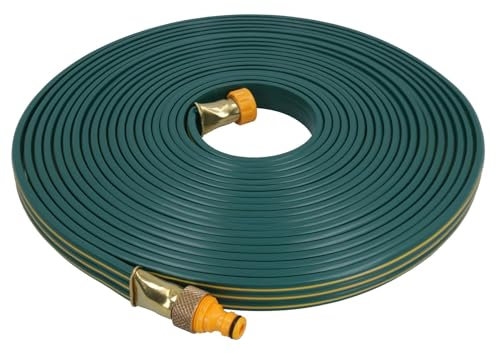 AB Tools 2 in 1 Garden Sprinkler Soaker Flat Hose Pipe Watering 15 Metres Hozelock