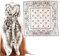 35.4 Zoll Seidentuch,Bandana Damen,Satin Head Scarf,Square Headscarf For Women,Geeignet für Die TäGliche Freizeit, Arbeit,Urlaub,Reisen und Verschiedene Orte