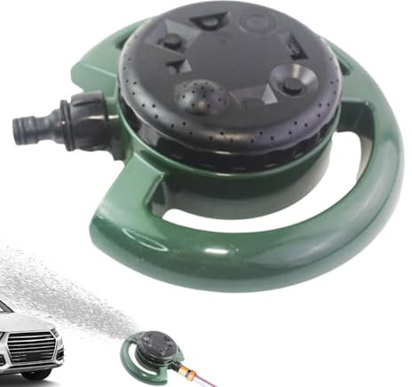 Aspersor de césped para césped, aspersor de jardín,de riego por aspersión con torreta de Agua | Aspersores de Manguera, de riego de césped Giratorio de 360 Grados para césped y Jardines