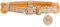 HUNTER Hundehalsband Malia, Farbe: apricot/Natur, aus geschmeidigem Tau & robustem Leder, leicht, strapazierfähig, moderner & eleganter Look, frische Farben, Made in Germany, Größe: 60