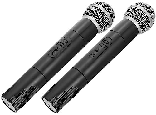 COSMEVIVI 2 Pezzi Di Finto Microfono Giocattolo Di Scena Per Bambini Simulazione Microfono Per Bambini Nero Set Da 48 Tubi