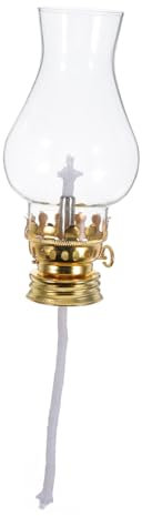 Cabilock Vintage Kerosinlampe Ersatzset Mit Verstellbarem Metalldocht Und Robustem Glasschirm Klassische Petroleumlampe Für Innenräume Und Camping Langlebiges Zubehör Mit Einstellbarer