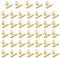40 Stück Kleine Bulldogge Büroklammern, 22mm Multi-function Binder Clip for Klammern,Mini Metall klammern Briefklemmer für Tags Taschen, Fotos,Zeichnungen, Kunsthandwerk, Büro, Küche (Gold, 22mm)