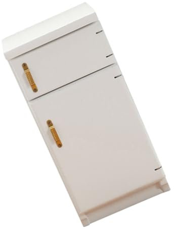 Toyvian Frigorífico Muñeca Mini Nevera De Juguete Decoración De Casa De Madera