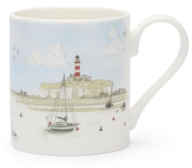 Sophie Allport Coastal Boats Scene Mug - Standard (275ml)