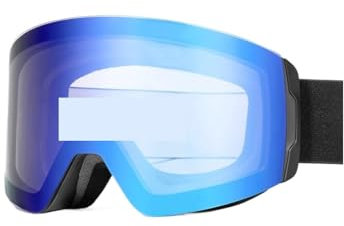YGMNQAL Skibrille Photochromic Ski Goggles Magnetic Anti-Fog Lenses Protection Men Women Ski Goggles Winter Sports Eyewear(2)