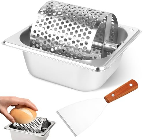 Butter Roller, Butter Wheel Burger, 1000 ml Butter Shaker Made of Stainless Steel, Durable Butter Distributor, Butter Roller Tool, Butter Spinner for Bread, Toast Rolls