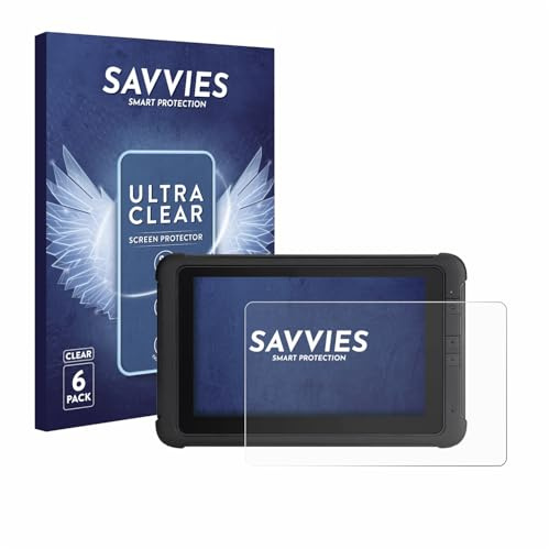 Savvies Schutzfolie für Webfleet PRO 8475 | 6 Stück Transparenter Displayschutz Made in Germany Ultra-Klar Displayschutz-Folie