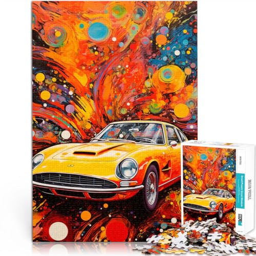 Puzzle 1000 Teile für Erwachsene Cooles Sportwagen-Puzzle als Geschenk 26 x 38 cm Lernspiel zum Geburtstag Weihnachten für 14-Jährige