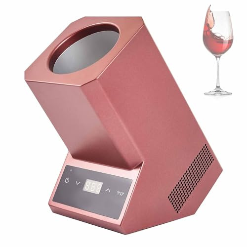 GYKOZY Portable Electric Wine Chiller,Single Bottle Wine Chiller with Touch Controls, Ice Frees Cooler,Stainless Body