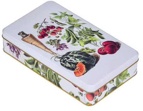 NOTIQUE Blechdose Metalldose mit Deckel, Nostalgic Art Dose Box, Keksdose, Vorratsdose für Kleinigkeiten – Kollektion Herbarium (Ernte)