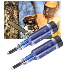 tkerinse Chainsaw Guide Bar Grease Gun, Chainsaw Guide Bar Maintenance Kit, High Temperature Dresser Grease Tool Cleaner for Mowers, Trimmers, Chainsaws Lubricating (2pcs)