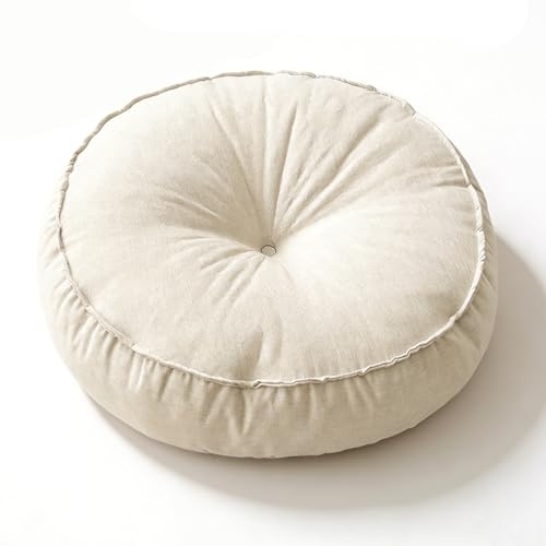 Rundes Bodenkissen, Outdoor Sitzkissen, Meditationskissen,45 x 45 x 10 cm,Bodenkissen für Zuhause & Outdoor, Yogakissen, Sitzkissen, Tatami para Wohnzimmer, Meditationskissen zum Sitzen auf Boden (A)