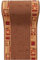 Carpeto Rugs Läufer Teppich Flur - Modern Muster - Rückseite aus Gummi Anti-Rutsch - Kurzfloor Teppichläufer nach Maß - Gel-MAX Kollektion Beige Braun 67 x 325 cm