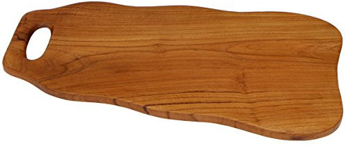 Schönes 40 cm Holz Schneidebrett Teakholz Deko Bali Teak 5