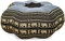 Livasia Meditationskissen Stern groß - Ø 40x20cm - Yogakissen mit Kapok, Pouf, Bodenkissen sternförmig Yoga Zen Meditation, Zafukissen Garten Balkon, Sitzkissen handgefertigt (Blau/Elefanten)