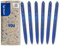 PILOT - 6er-Set Super Grip G Kugelschreiber - Nachfüllbarer und einziehbarer Kugelschreiber mit ultraweicher Tinte - Flüssiges und komfortables Schreiben - 6 Blau - Mittlere Spitze