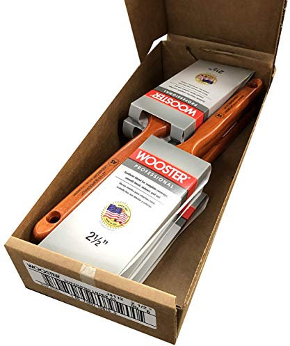 Wooster Brush J4112 Super/Pro Linbeck 2.5 inch Angle Sash Paint Brush - Pack of 6