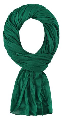 Allée du foulard,100% Baumwolle Seidenschal Damen,200x100 cm,Schals & Tücher für Damen, Kopftuch, Hijab, Halstuch Damen, Schal, Stola Damen Festlich,für alle Jahreszeiten (Lorbeergrün)