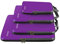 Eono Komprimierbaren Packwürfeln zur Organisation Ihres Reisegepäcks, Compression Packing Cube, Packtaschen Set & Gepäck Organizer für Rucksack & Koffer - Lila, 4-teilig