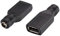 AAOTOKK USB 2.0 Eine Buchse Für DC 5,5 x 2,1 mm DC Anschluss Ladesteckbuchse Netzteil USB 5 V Anschluss (Max. 2,5 Ampere Netzteil) für DC Oder USB Ladegerät (2-Stücke-USB A)