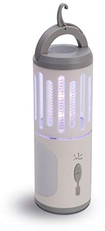 Jata MIB11 - Lámpara Antimosquitos Eléctrico y Linterna, Uso Interior y Exterior, Área acción 50 m², Recargable, Sin Agentes contaminantes, Eliminación por Descarga, Bajo Consumo