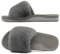 COFACE Womens Slippers with Arch Support 2025 Open Toe Faux Fur Women Fluffy Sliders Orthopedic Orthotic Ladies Slippers for Plantar Fasciitis Slip On House Shoes Size 5 grey