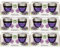 Duftkerze im Glas Macaron Blueberry mit Deckel, 12er Pack mit je ca. 7 Std. Brenndauer, Ø6cm, Raumduft als Geschenk, Kerze als Dekoration
