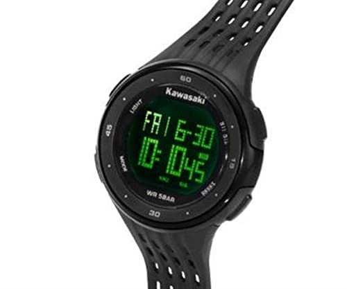 Kawasaki Montre numérique noire