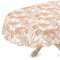 Tischdecke abwaschbar Wachstuch Wachstuchtischdecke Oval 140 x 240cm Schnittkante Katrin Beige pflegeleicht