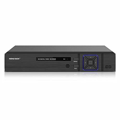 NANO BOX 8 Channel Hybrid CCTV DVR Recorder - 1080P Lite 8CH 5-in-1 HD Supports 720P/1080P IP, AHD/TVI/CVI and 960H Analog Cameras (No HDD)