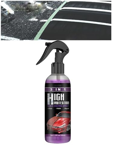 XIRUJNFD 3 in 1 Hochschutz-Schnellbeschichtung für Autos, Platinum Autoschildbeschichtung, Keramik-Wachspolitur für Autos und Motorräder (100ml, 1 Stück)