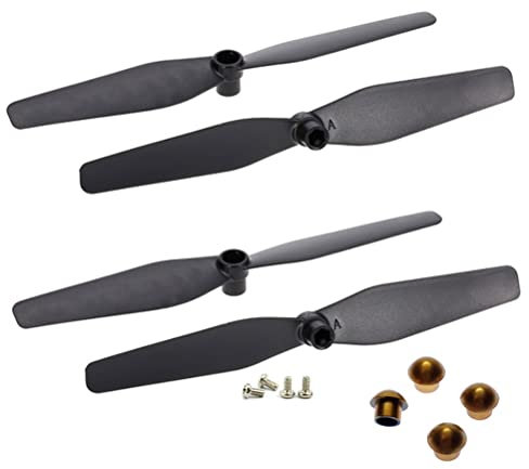 APEFIT Zubehör für Drohnen S167 S166 RC Drohne SP500 Ersatzteile Kit Propellers Blades Schutzrahmen CSJ S167 GPS Quadcopter Arme Motorradwellenschrauben austauschbar (Color : 4Propellers)
