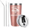 Livole Mothers Day Gifts for Mum, Mom, Mummy, Women, Mum Birthday Gifts, Funny Mummy Christmas Presents, 600ml Coffee Travel Mug, 20oz Insulated Cup with Straw, Stainless Wine Tumbler, Rose Gold
