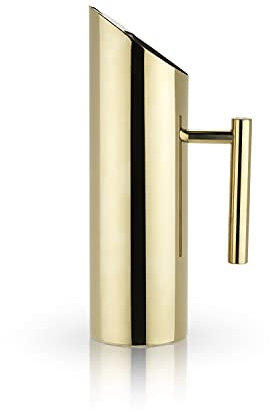 Carafe à boisson moderne en acier inoxydable avec poignée Plaqué or 737,1 g