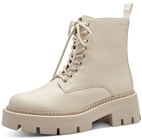 Tamaris Damen Stiefelette Vegan; BEIGE, EU 40