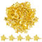 BETESSIN 100pcs Mini Sterne Brads Musterklammern Metall 8MM Verschlussklammern Gold Klammern Musterbeutelklammern Bastelklammern für DIY Scrapbooking Basteln Papierverschluss