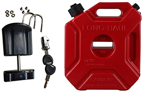 Lisher 1 Set 5 l Benzinkanister aus Kunststoff, Halterung für Auto, Kanister, Benzinkanister, Kraftstoffkanister
