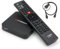 Octagon SX988 + HM-SAT HDMI Kabel, 4K UHD Smart TV Streaming Box mit 2 Betriebssystemen: Define OS E2 Linux, Sat to IP Receiver für Fernseher, Mediathek, YouTube, HDR HLG Multiboot, schwarz