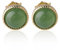Lllunimon Grüne Jade Ohrstecker, 925 Sterling Silber Hypoallergen Ohrstecker, Viel Glück Handgemachte Ohrringe Geschenk Für Frauen