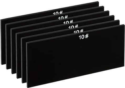 PATIKIL Soudure Len Ombre 10 Verre 4-1/4x 2, 6 Paquet Durci Verre Noir Assombrissement Filtre Plaques Couvercles Remplacement pour Soudure Casque Capuche