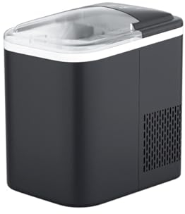 UXHRILSV 110v Ice Machine, Small Nugget Ice Maker Countertop, Smart Mini Household Fully Automatic Round Ice Making Maker, Large Capacity Bullet Ice Cubes Maker, Portable Ice Maker,Europe110V