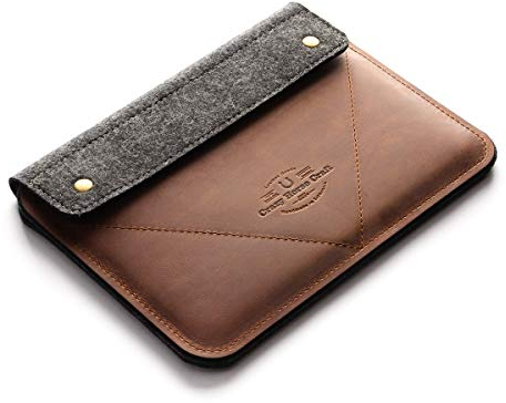 Crazy Horse Craft, Étui en cuir pour iPad Pro 11, marron classique, housse de tablette, protecteur d'écran, poche pour crayon, housse de clavier magique, sac vintage