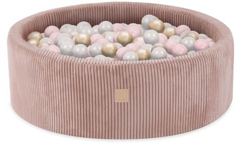 MISIOO Piscine Bebe 90x30cm avec 200 Boules - Piscine a Balle pour Bébé et Enfant - Piscine Enfant de Haute Qualité pour Jeu et Développement - Lavable